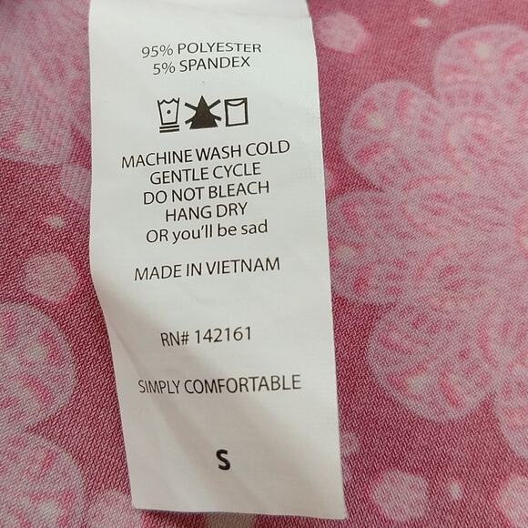 LuLaRoe Azure Womens Skirt Size Small Pink Floral - Picture 4 of 5